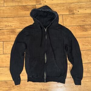 Tesla Full Zip Hoodie Black Small 17x22